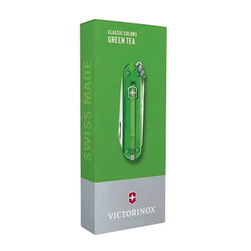 Victorinox Classic Colors Classic SD Transparent Series 0.6223.T41G Pocket Knife, 7-Function, ABS/Cellidor, Green Tea - 4
