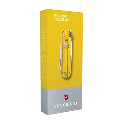 Victorinox Classic Colors Classic SD Transparent Series 0.6223.T81G Pocket Knife, 7-Function, ABS/Cellidor, Tuscan Sun - 4