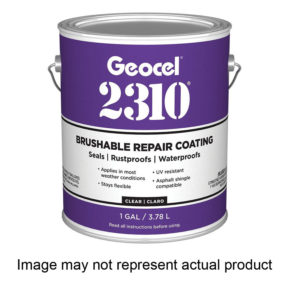 2310 Series GC65200 Brushable Repair Coating, Liquid, Crystal Clear, 1 qt, Can