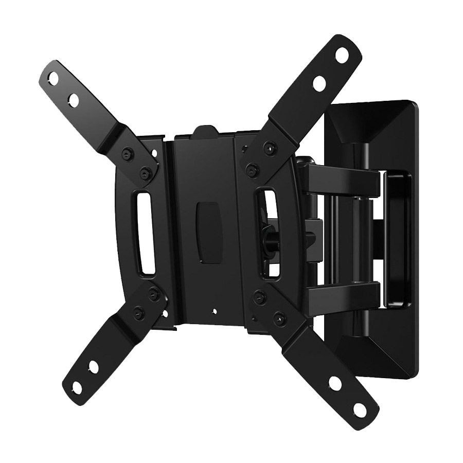 LSF110-B1 Full-Motion TV Mount, Plastic/Steel, Black, Wall Mounting