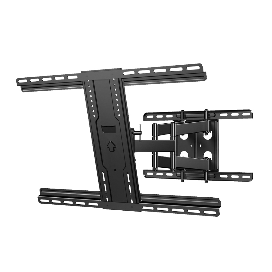 LLF122-B1 Full-Motion TV Mount, Steel, Black, Wall Mounting
