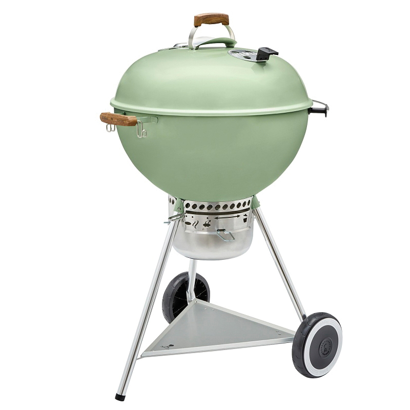 Weber 70th Anniversary Series 19525001 Kettle Charcoal Grill, 363 sq-in Primary Cooking Surface, Diner Green