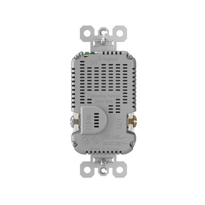 Radiant Duplex Receptacle, Pass & Seymour, 2-Pole, 6/20 A, 125 V, Type C USB, NEMA: 5-20R, White - 3