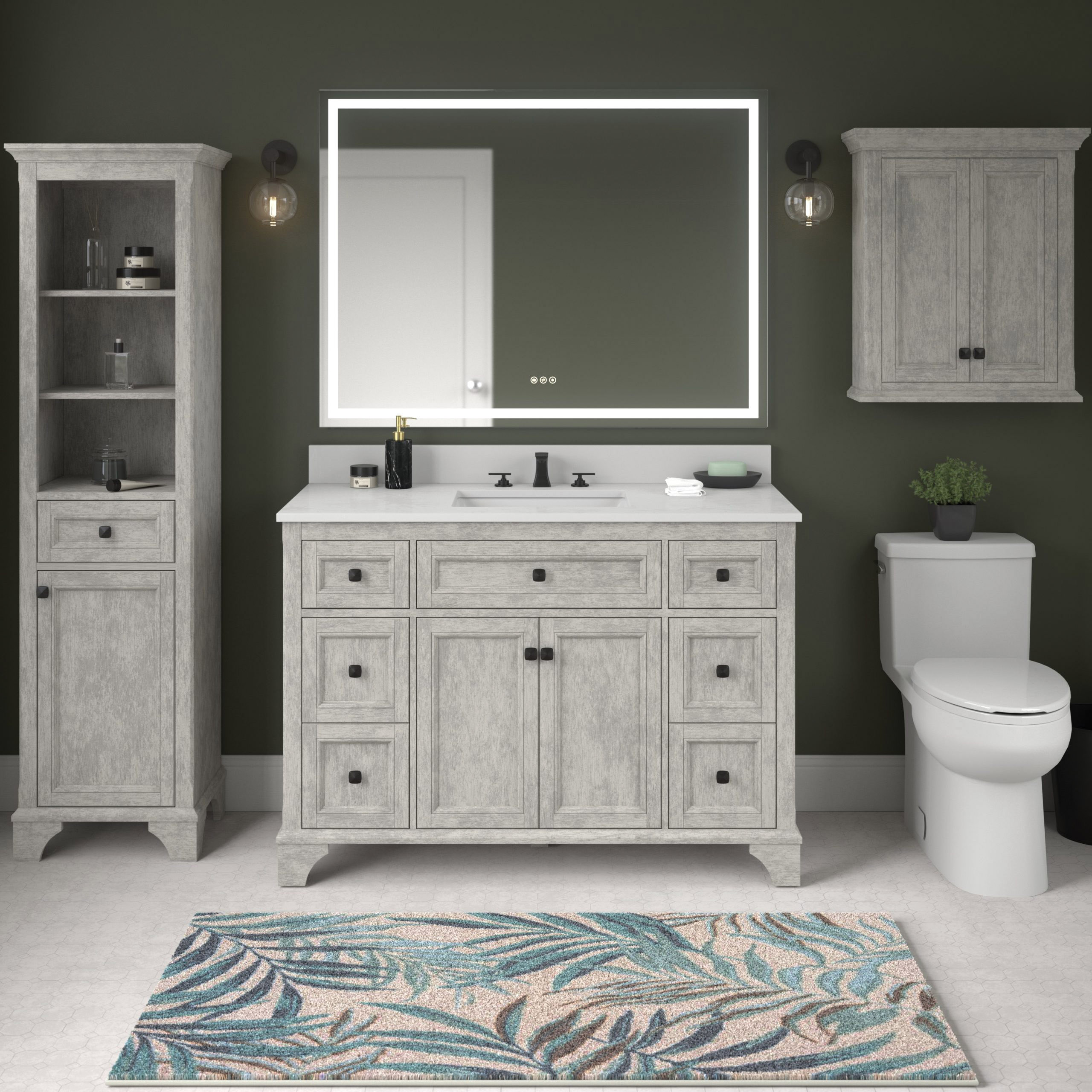 Craft + Main LED4836-RT Lighted Mirror with Tunable LED and Anti-Fog Touch Sensors, Rectangular, 36 in L, 48 in W - 5