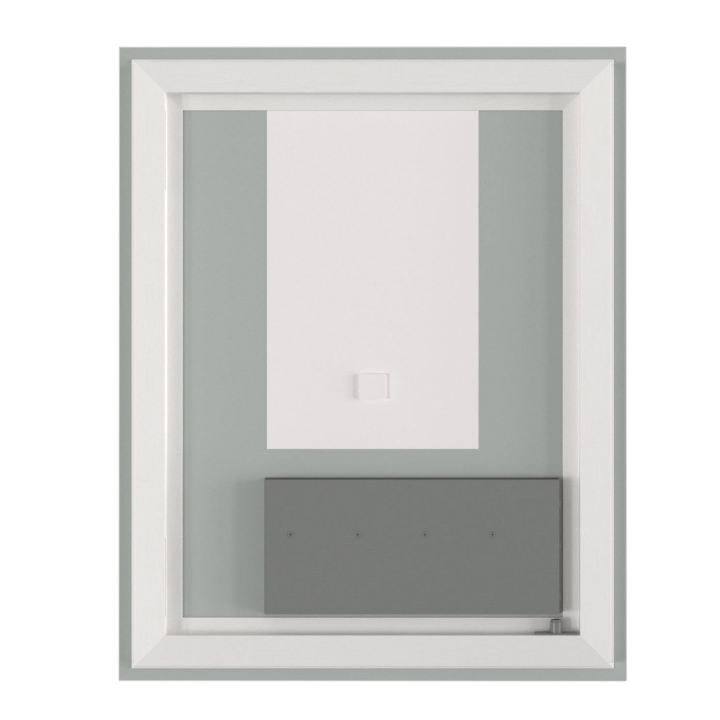 Craft + Main LED2430-RT LED Lighted Mirror with Touch Sensor and Automatic Anti-Fog, Rectangular, 30 in L, 24 in W - 3