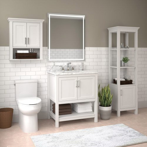 Craft + Main LED3036-RT LED Lighted Mirror with Touch Sensor and Automatic Anti-Fog, Rectangular, 36 in L, 30 in W - 5