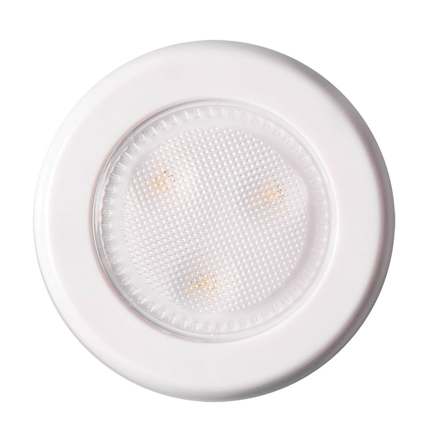 BL-PUTN-W2 Compact Ultra-Thin Puck Light, 12 V, AAA Battery, 1-Lamp, LED Lamp, 50 Lumens, White
