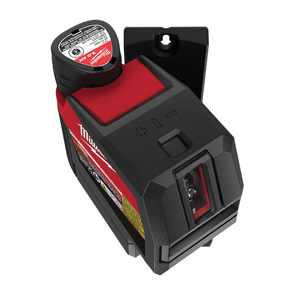 Milwaukee M12, REDLITHIUM 3622-20 Cross Line and Plumb Points Laser, 125 ft, +/-1/8 in Accuracy, 2 -Dot, 2 -Line