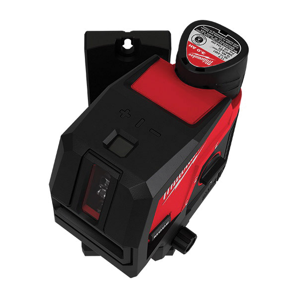 Milwaukee M12, REDLITHIUM 3622-20 Cross Line and Plumb Points Laser, 125 ft, +/-1/8 in Accuracy, 2 -Dot, 2 -Line
