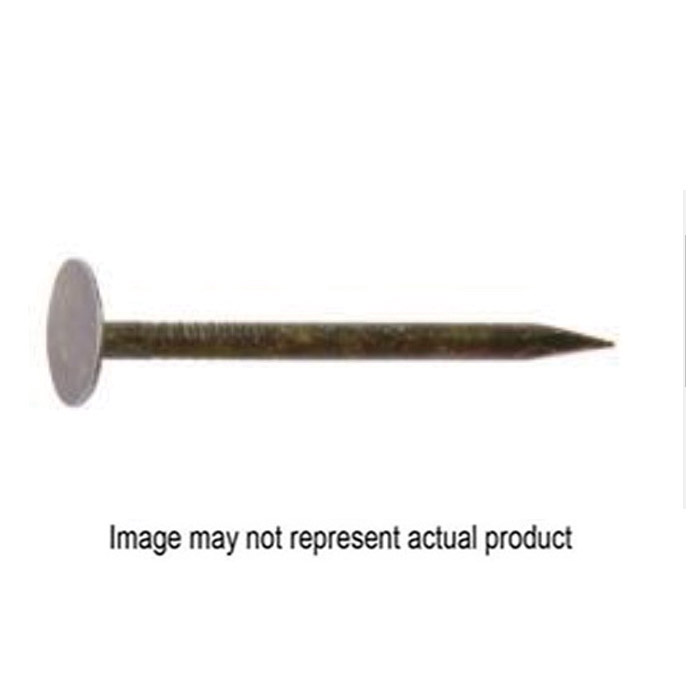138PCDW10BK Nail, 1-3/8 in L, Steel, Phosphate-Coated, Cupped Head, Smooth Shank, Gray, 3310
