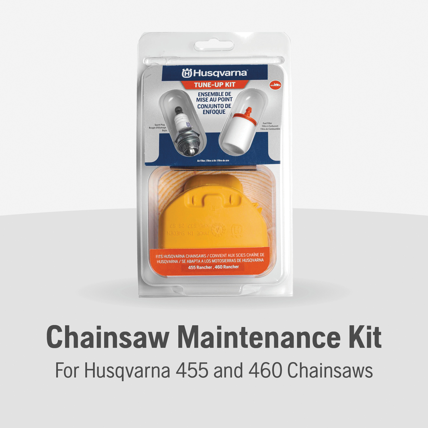 Husqvarna 599333701 Chainsaw Maintenance Kit, PVC, For: Husqvarna 455R and 460R Chainsaws