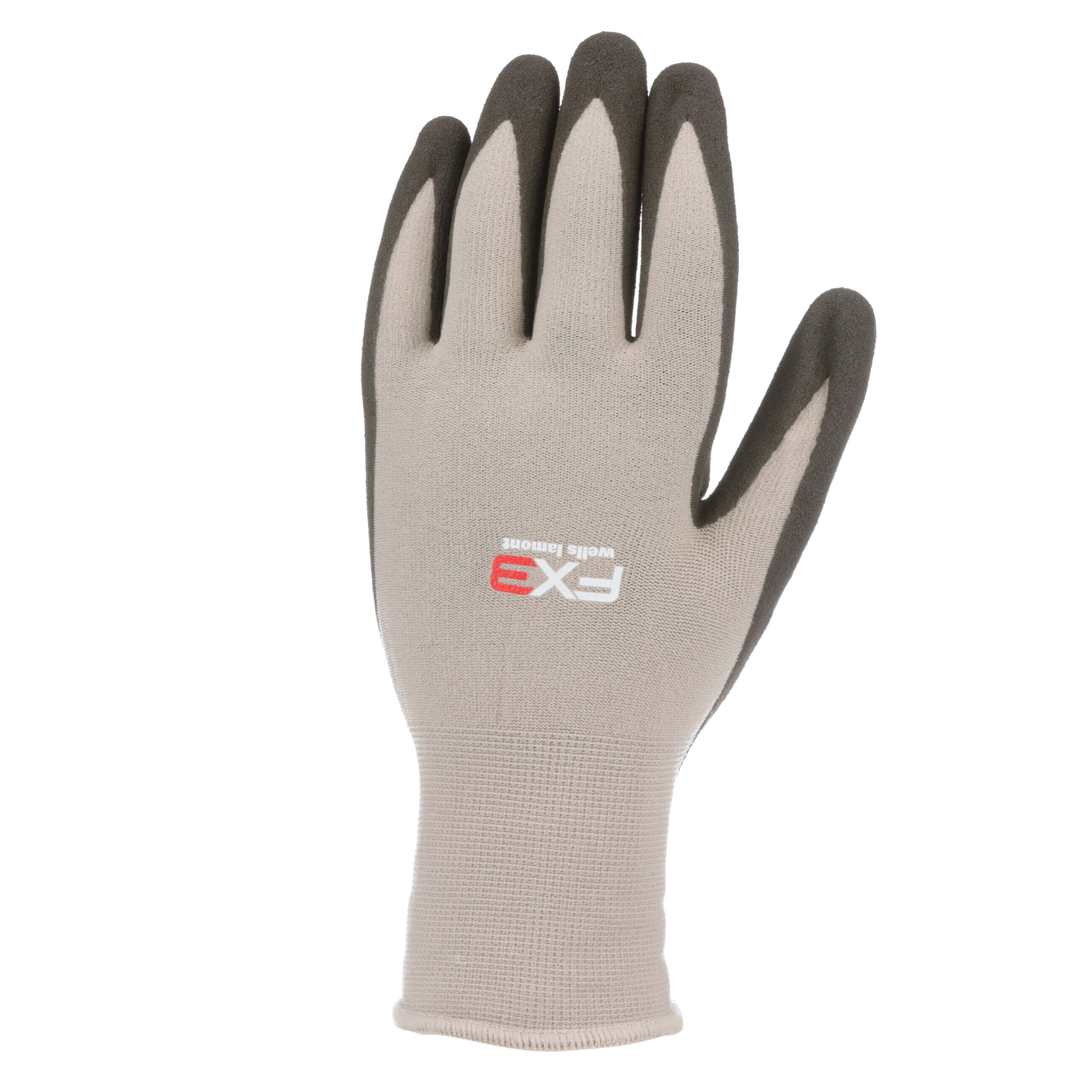 FX3 Series 448-M Work Gloves, Breathable, Men's, M, Elastic Knit Wrist Cuff, Black/Gray
