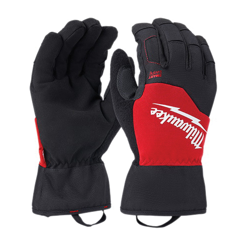 48-73-0032 Insulated Performance Gloves, Men's, L, 11 in L, Reinforced Thumb, Elasticated Cuff, Black