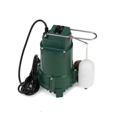 Zoeller 1096-0001 Submersible Sump Pump, 8.8 A, 115 V, 1/2 hp, 1-1/2 in Outlet, 20 ft Max Lift Head, 80 gpm - 2