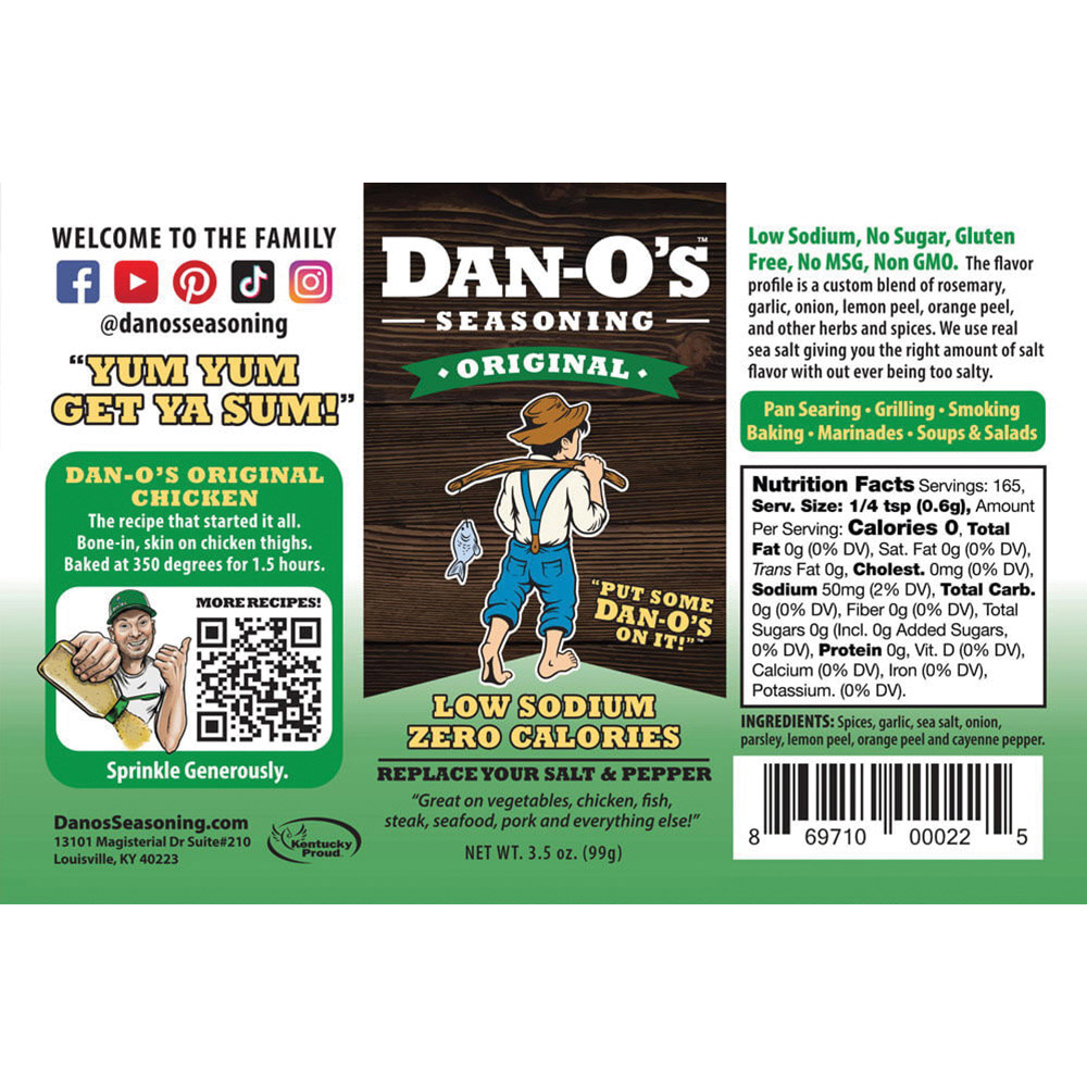 BBQ Rub, Dan-O's, Original, 3.5 oz - 2