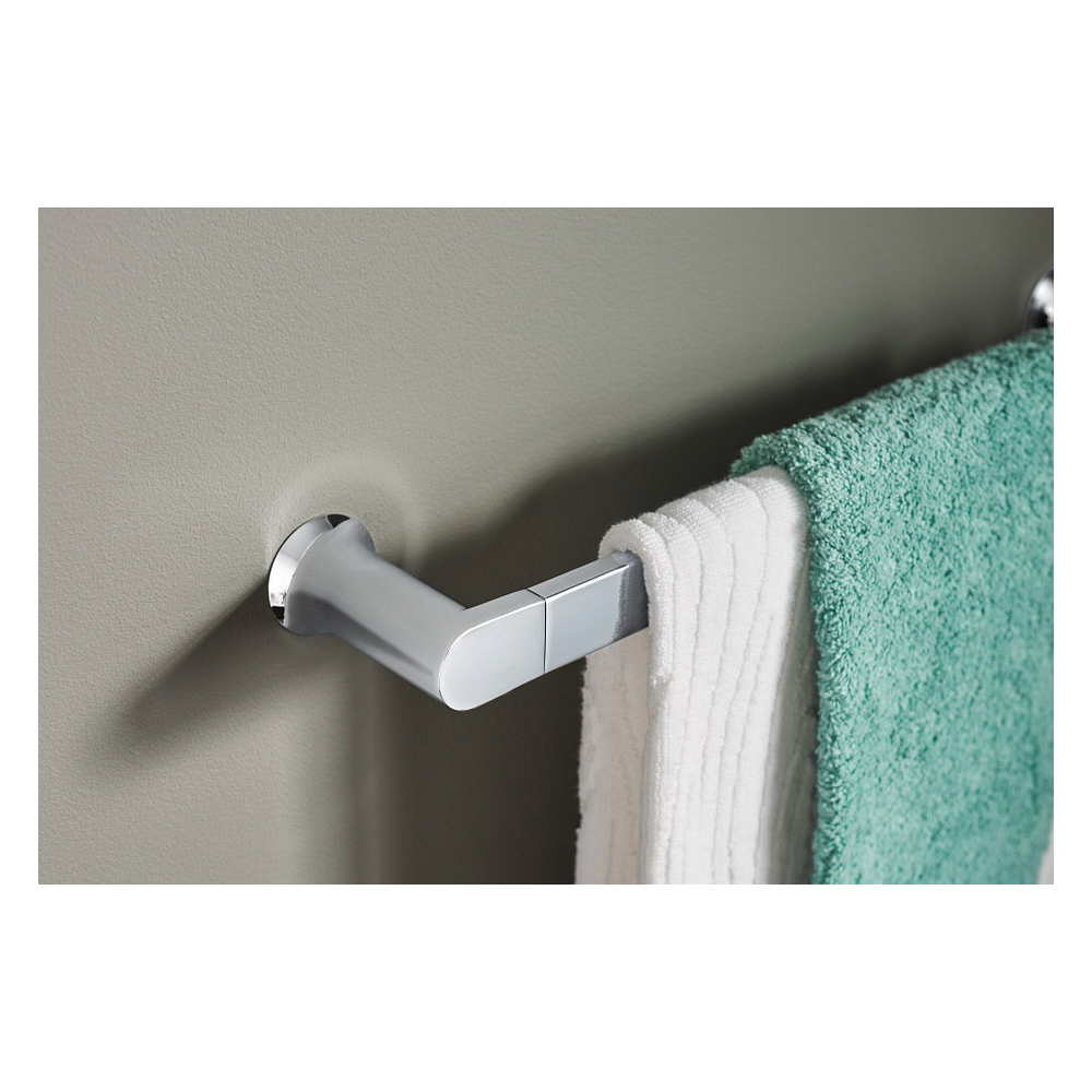 Genta Towel Bar, Moen, 24 in L, Chrome - 3