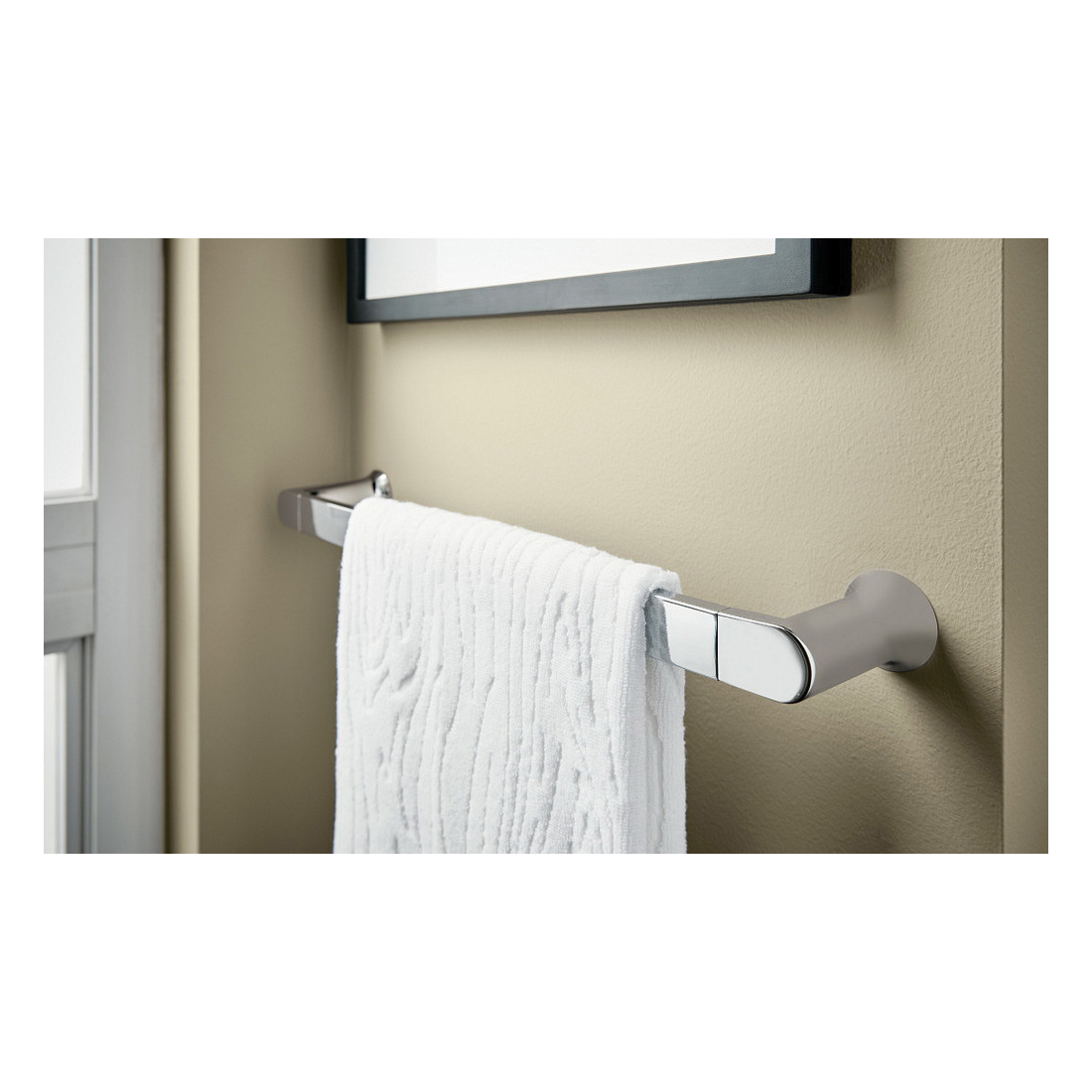 Genta Towel Bar, Moen, 18 in L, Chrome - 3