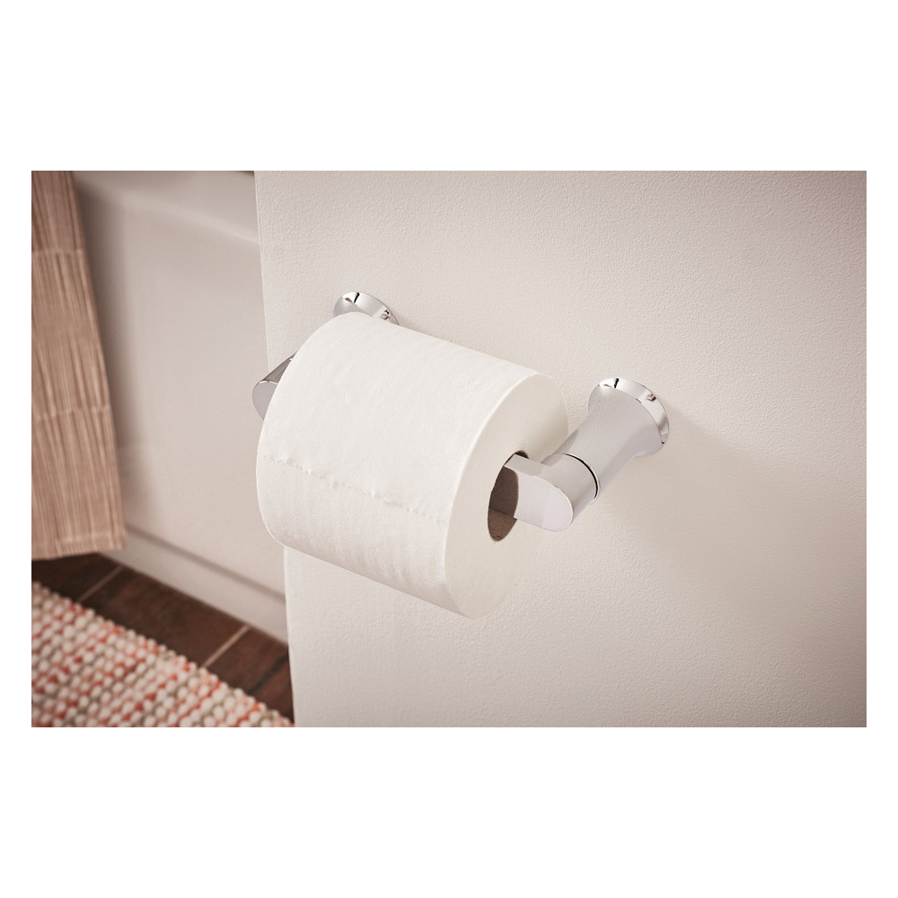 Genta Series Toilet Paper Holder, Moen, Chrome - 2