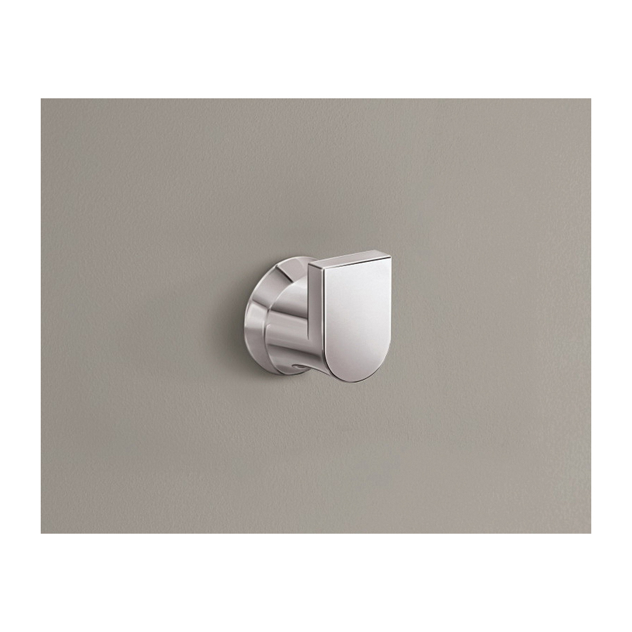 Genta Single Robe Hook, Moen, Chrome - 2