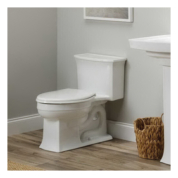 Paramont Oversize Toilet Seat, Bemis, Elongated, Plastic, White with Chrome Hinges - 3