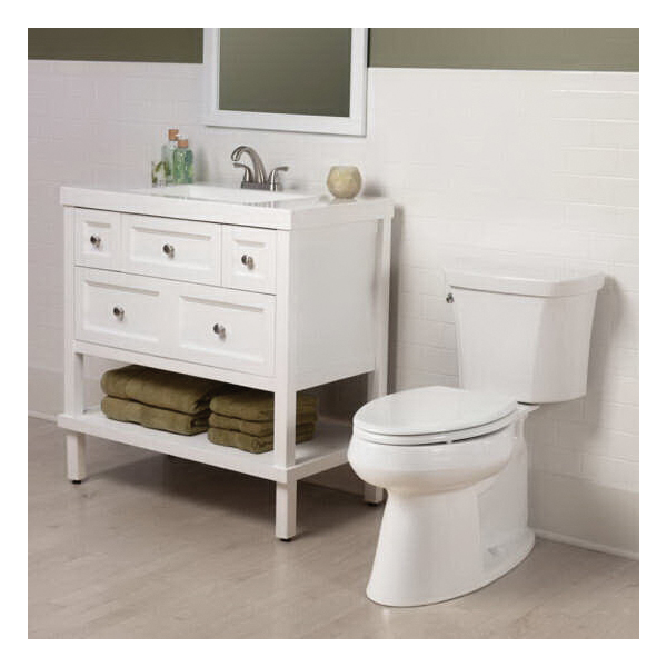 Ashland Toilet Seat, Bemis, Round, Enameled Wood, White, Slow Close Hinge - 4