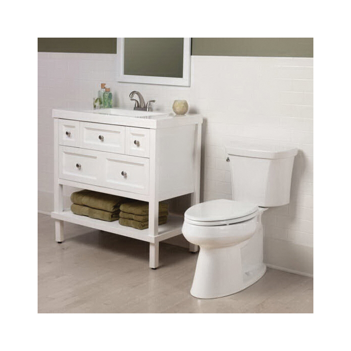 Ashland Slow Close Toilet Seat, Bemis, Elongated, Enameled Wood/Plastic, White - 4