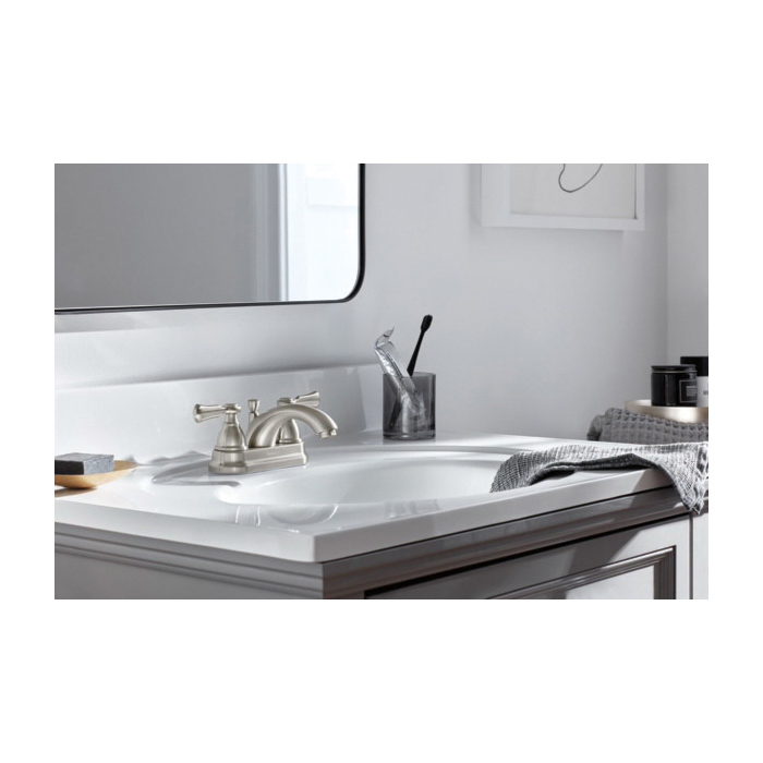 Elmhurst Bath Faucet, Peerless, 2-Handle, Brushed Nickel - 2