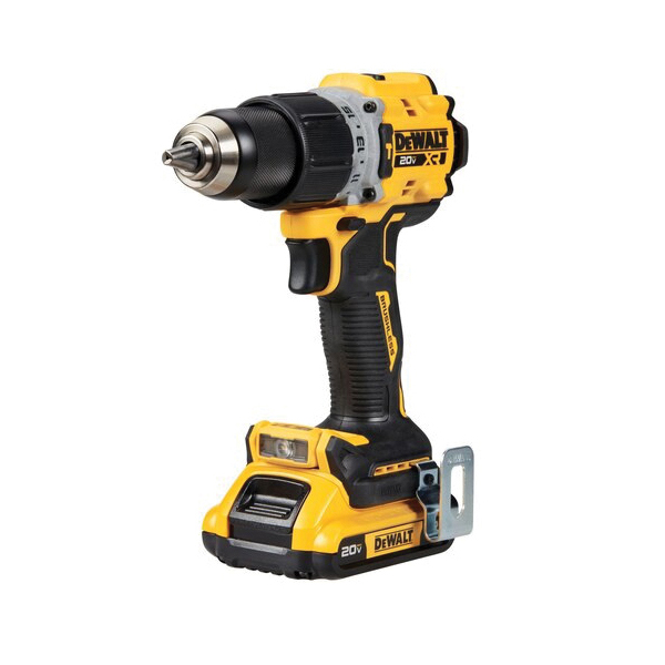 DEWALT XR Series DCD805D2 Hammer Drill Driver Kit, Battery Included, 20 V, 2 Ah, 1/2 in Chuck, Keyless, Ratcheting Chuck