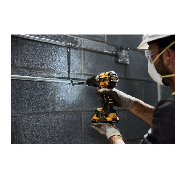 DEWALT XR Series DCD805D2 Hammer Drill Driver Kit, Battery Included, 20 V, 2 Ah, 1/2 in Chuck, Keyless, Ratcheting Chuck