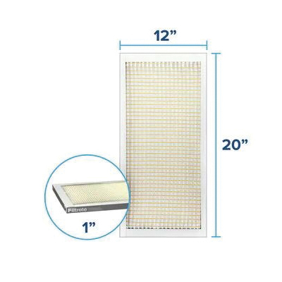 Air Filter, Filtrete, Pleated, MERV 5, MPR 300, 12 x in 20 x in 1 in - 2