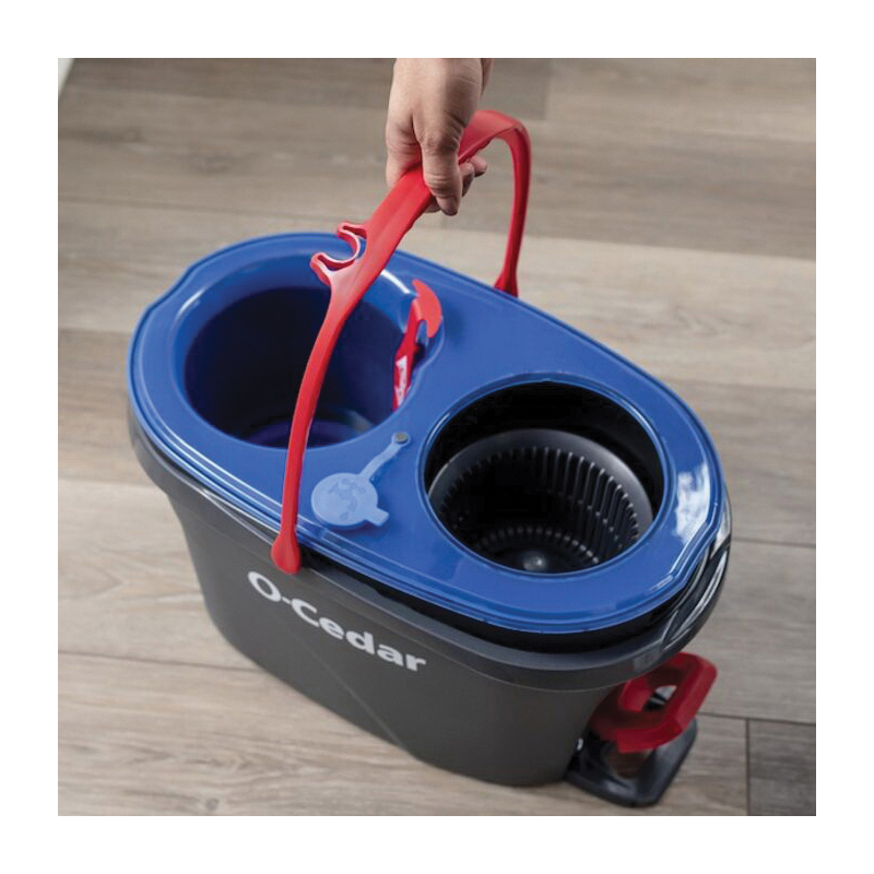 EasyWring RinseClean 168534 Spin Mop System, Black/Red