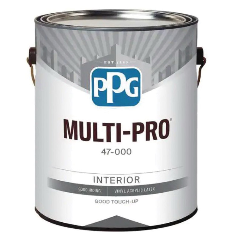 MULTI-PRO 47-3110/05 Interior Paint, Eggshell Sheen, White, 5 gal, 400 sq-ft/gal Coverage Area