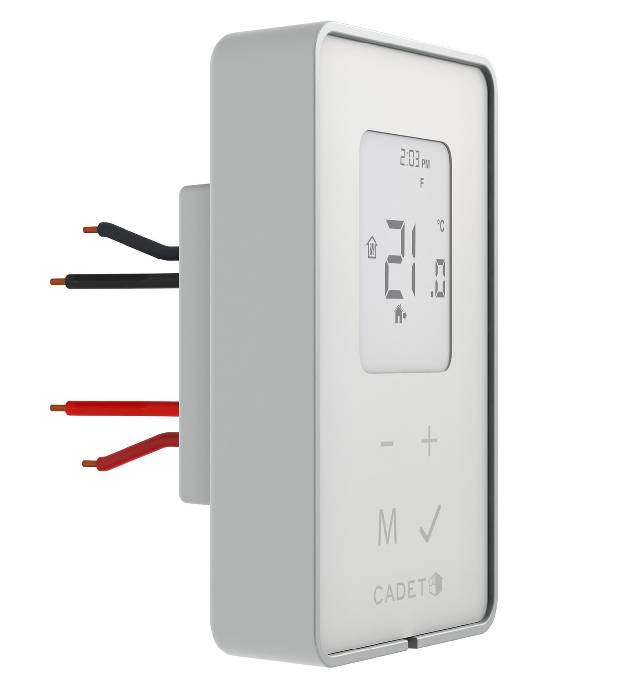 Tep Series Programmable Electronic Thermostat, Cadet, 120/208/240V, 15 A, 3600 W, 1 deg Differential, White - 3