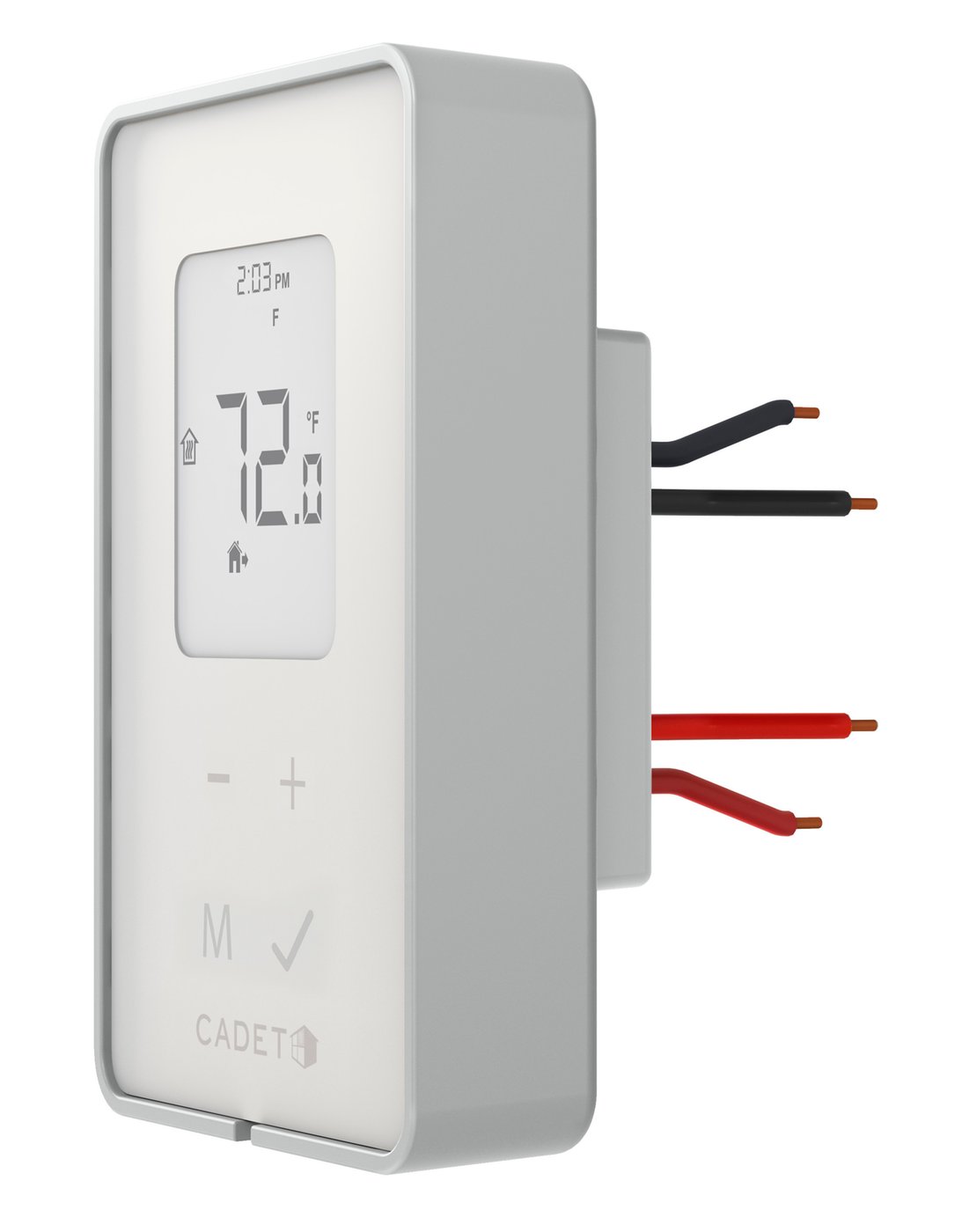 Tep Series Programmable Electronic Thermostat, Cadet, 120/208/240V, 15 A, 3600 W, 1 deg Differential, White - 5