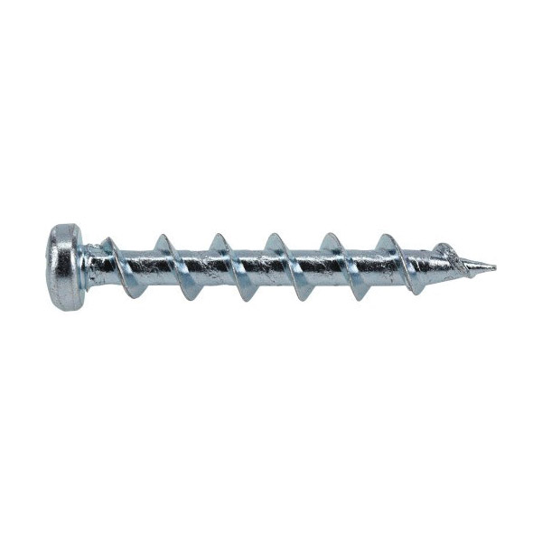 Screw Anchor, Borefast, Zinc-Plated, Phillips-Drive, Pan-Head, 1-1/2 in, 75 PC - 5