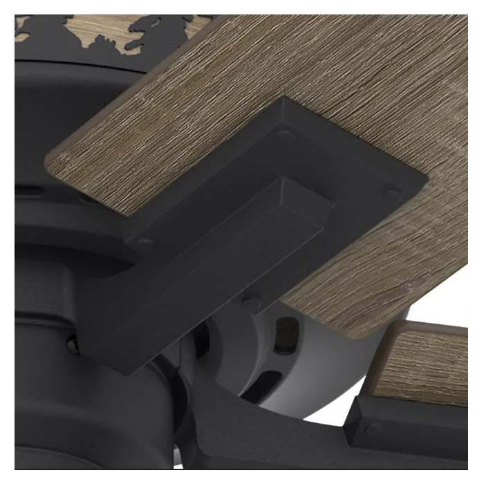 Mt. Vista Ceiling Fan, Hunter, with Remote, 52 in Dia, Natural Iron - 5