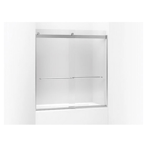 Levity Tub & Shower Door, Kohler, Clear Glass, Silver Frame - 1
