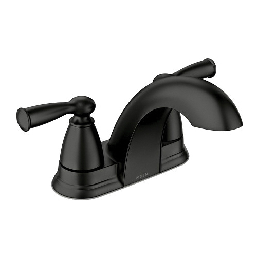 Banbury Series 84942BL Bathroom Faucet, 1.2 gpm, 2-Faucet Handle, 3-Faucet Hole, Metal, Matte Black