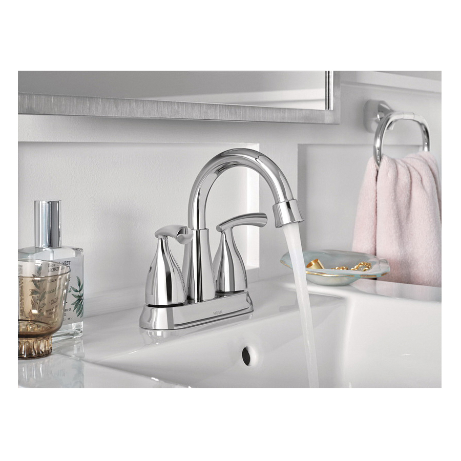 Essie Bath Faucet, Moen, 2-Handle, Chrome - 2