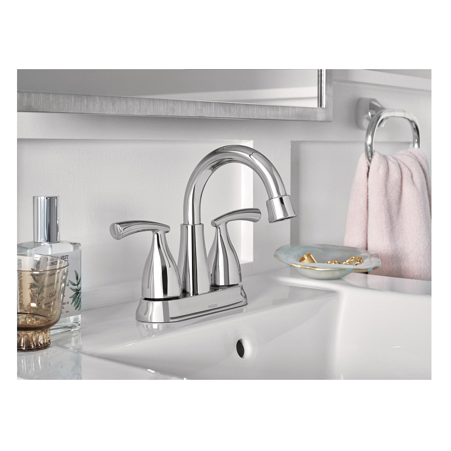 Essie Bath Faucet, Moen, 2-Handle, Chrome - 3