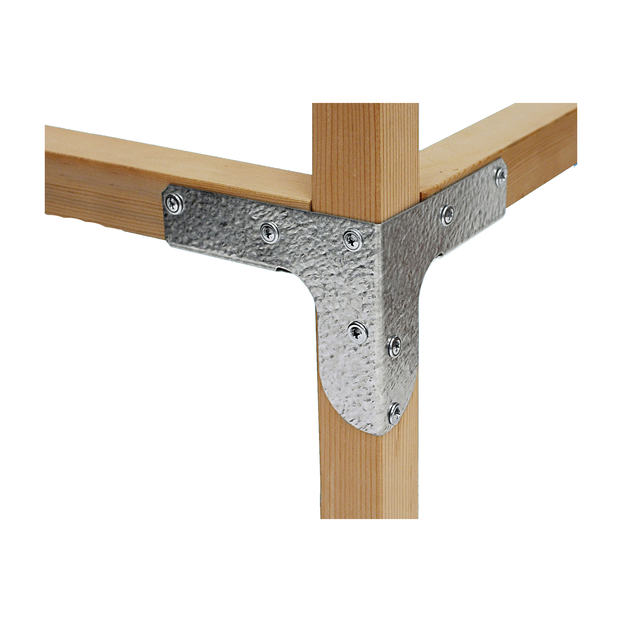 Rigid Tie 3-Way Connector, 4x4 Post to 2x Joist, 18 ga ZM
