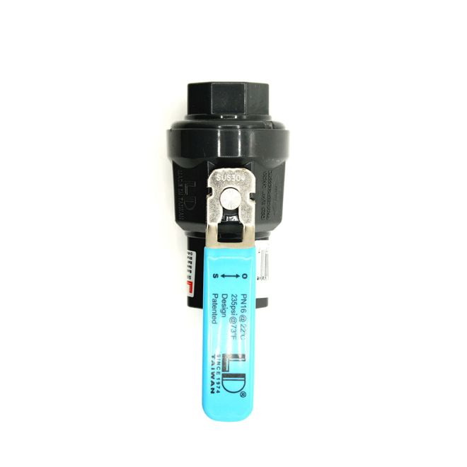 Ball Valve, Thrifco Plumbing, 1-1/4 in Connection, Slip, Handle Actuator, PVC Body - 3