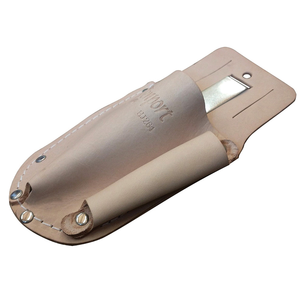 Pruner Sheath with Sharpener Pocket, Zenport, Leather, Tan - 3