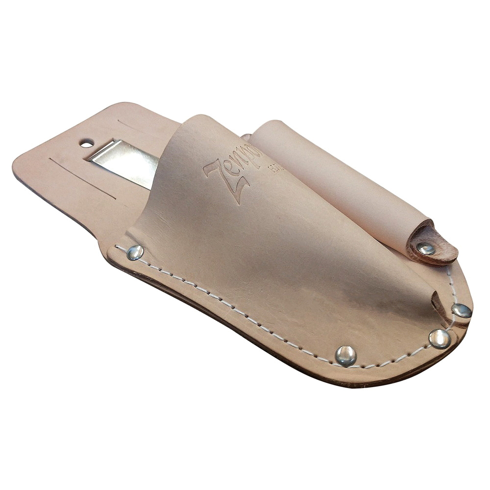 Pruner Sheath with Sharpener Pocket, Zenport, Leather, Tan - 4