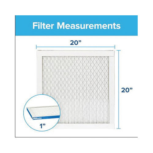 Air Filter, Filtrete, 20 in L, 20 in W, 13 MERV, 1900 MPR, Polypropylene Frame - 1