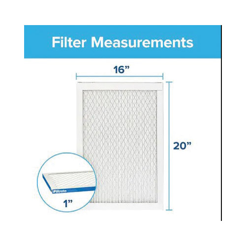 Air Filter, Filtrete, Pleated, MERV 13, MPR 1900, 16 x in 20 x in 1 in - 2