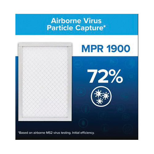 Air Filter, Filtrete, Pleated, MERV 13, MPR 1900, 16 x in 20 x in 1 in - 4