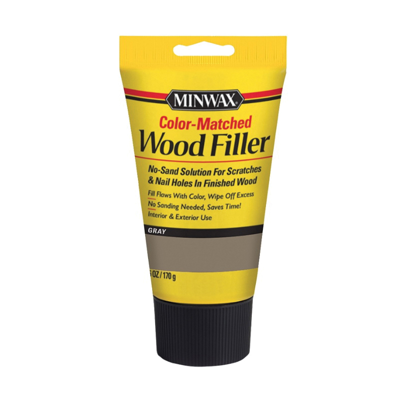 Color-Matched Series 448550000 Wood Filler, Gray, 6 oz