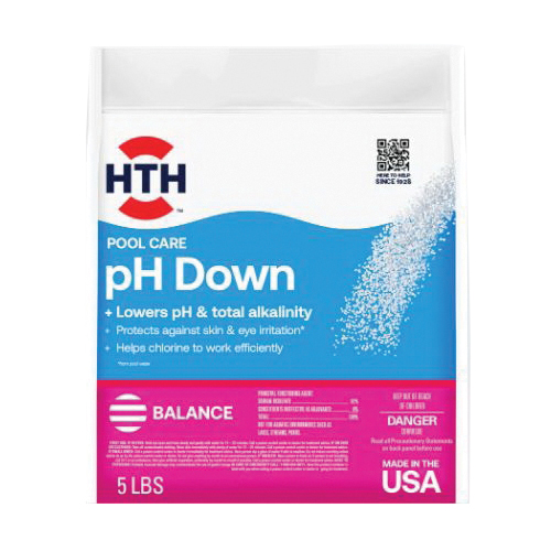 67040 Pool Care pH Down, Solid, Off-White, 5 lb