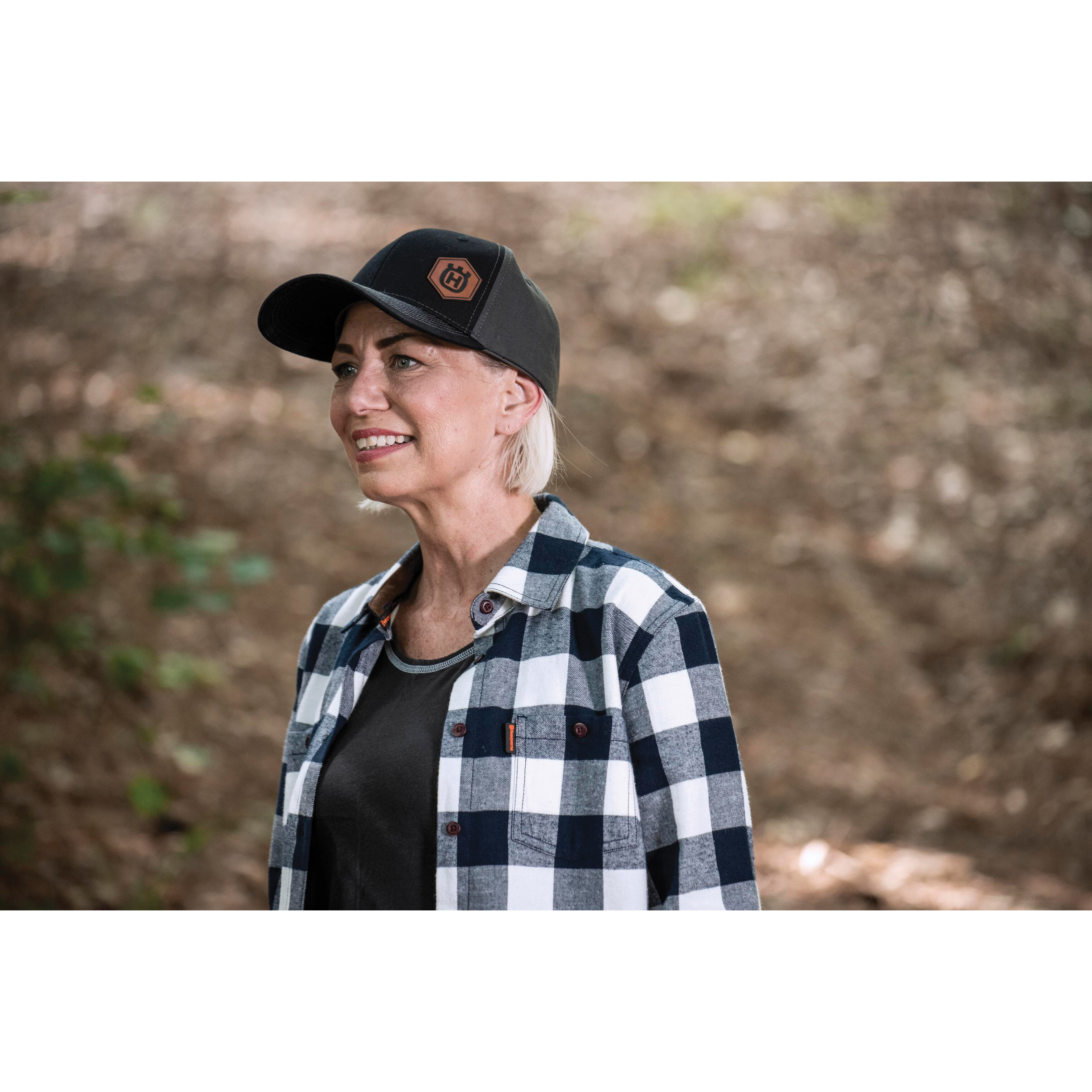 Husqvarna All Xplorer Wear Series 535425501 Hat, H Logo Patch, Unisex, One-Size, Cotton/Leather/Plastic/Polyester